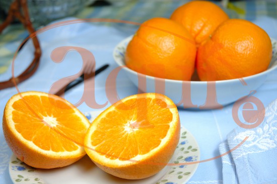 Naranja con azúcar